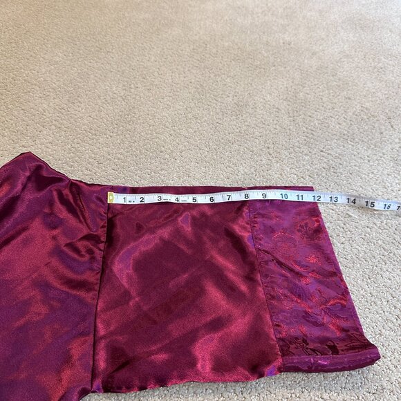 VS Victorias Secret Robe Kimono Gold Label OS Satin Wrap Short Berry Vintage Y2K - Picture 10 of 13